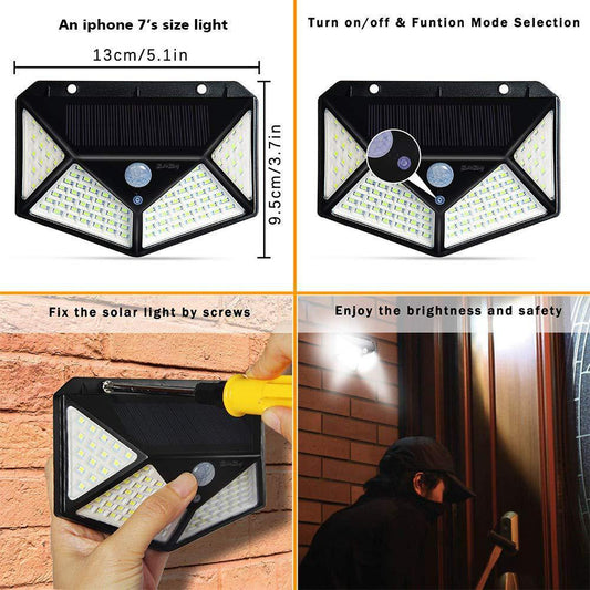 Motion Sensor LED Solar Wall Light
