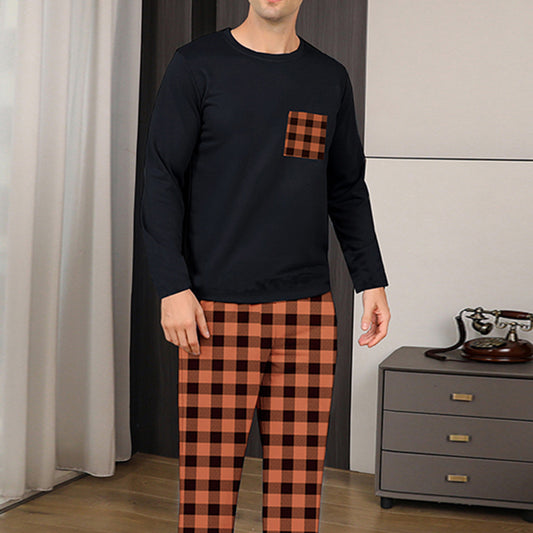 Ice Silk Men's Pajama Set
