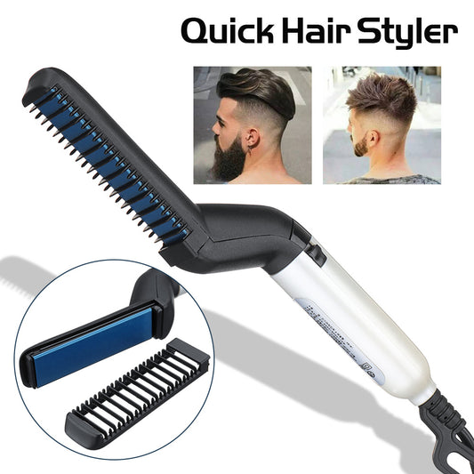 Electric Hair Straightener Brush | Men