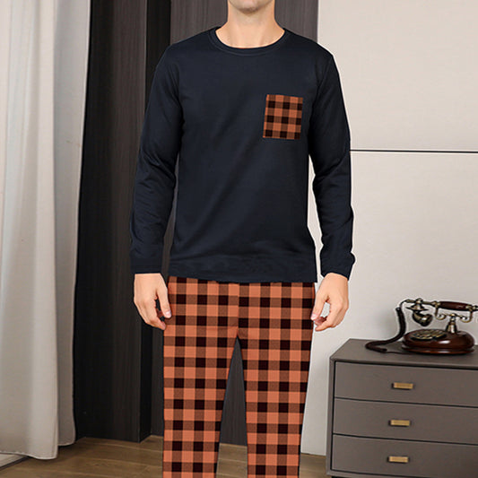 Ice Silk Men's Pajama Set