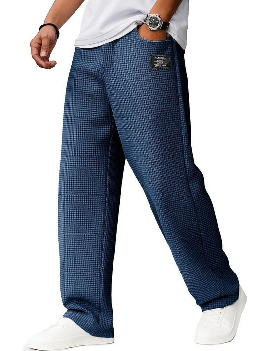 Men's Letters Straight-leg Trousers