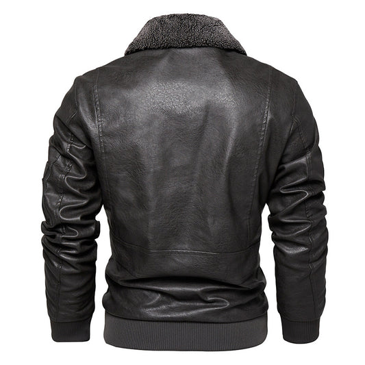 Men's Leather Slim Fit Leather Jacket