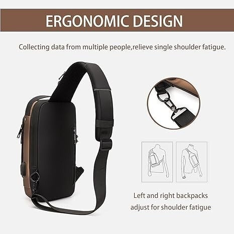 Men Waterproof Motorcycle Chest Bag