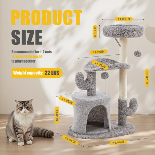 Small Cat Tree Tower