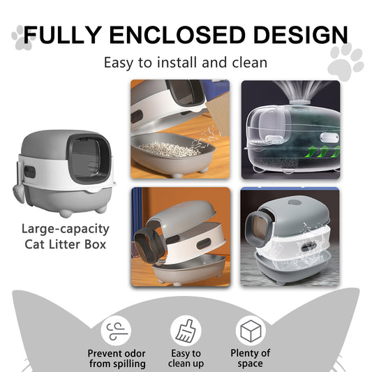 Splash Proof Cat Litter Box