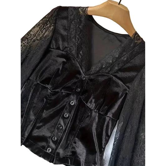 V Neck Long Sleeve Shirt