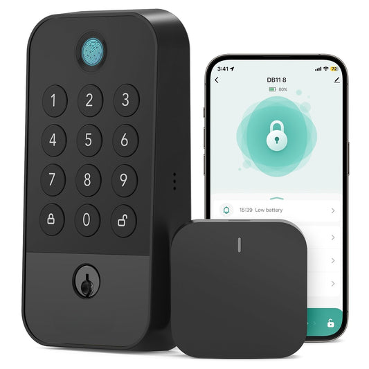Smart WiFi & Bluetooth Door Lock With Fingerprin