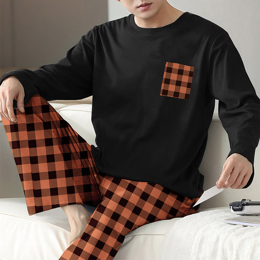 Ice Silk Men's Pajama Set