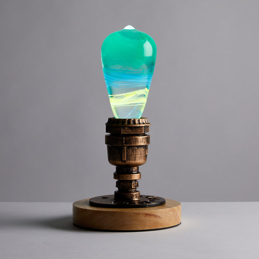 Resin Wood Table Lamp