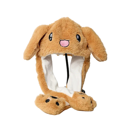 Plush Moving Ear Hat