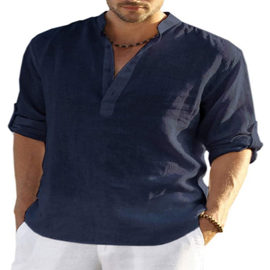 Men's Turkish Cotton Linen Shirt