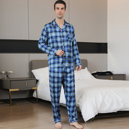 Ice Silk Men's Pajama Set