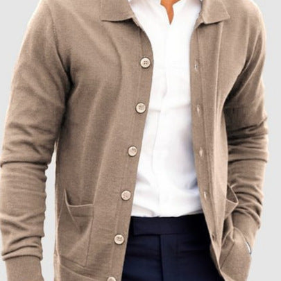 Loose Slim Single-breasted Sweater Coat