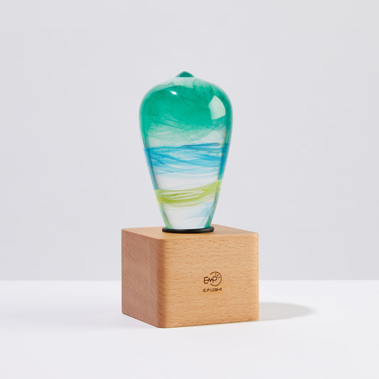 Resin Wood Table Lamp
