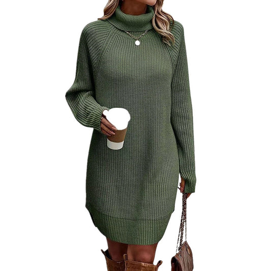 Women's Turtleneck Sweater Dress