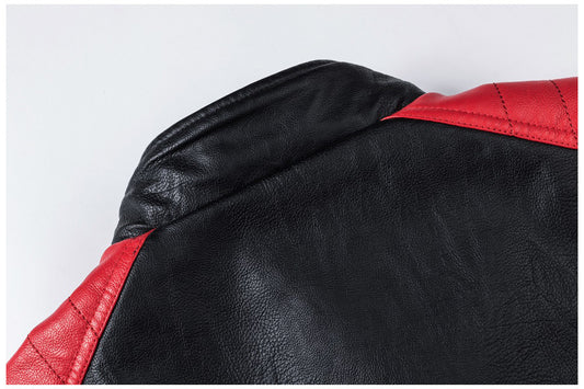 Motorcycle Stitching Leather Jacket