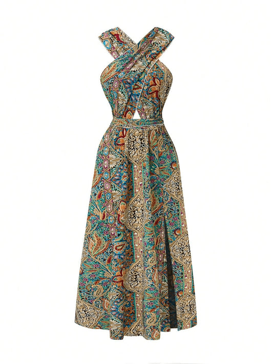 Women Print Maxi Dress