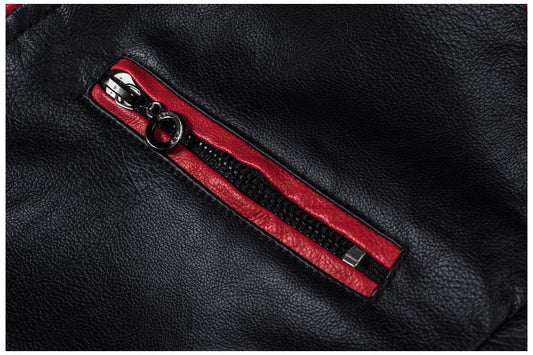 Motorcycle Stitching Leather Jacket