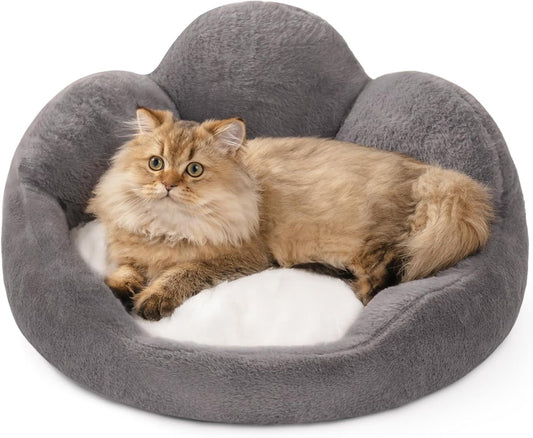 MEWOOFUN Cat Bed And Small Dog Bed, Washable