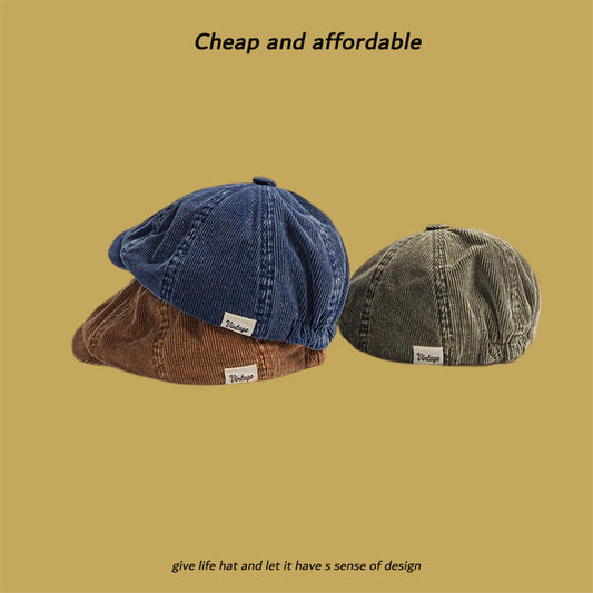 Corduroy Eight-panel Cap