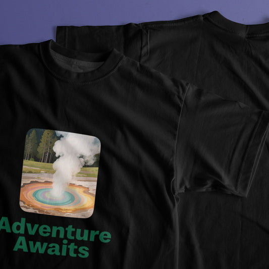 Solid Color Printed Men's Pure Cotton T-shirt