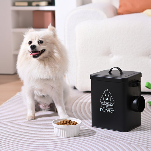 Metal Pet Food Storage Container With Spoon