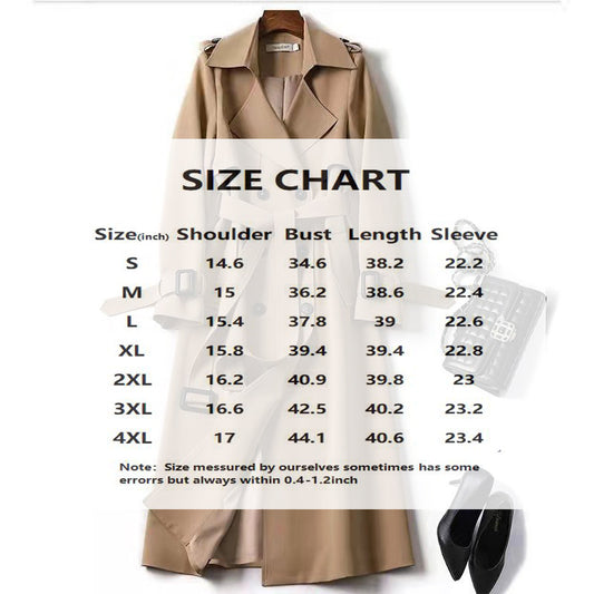 Women's Classic Belted Trench Coat