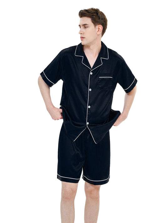 Ice Silk Men's Pajama Set