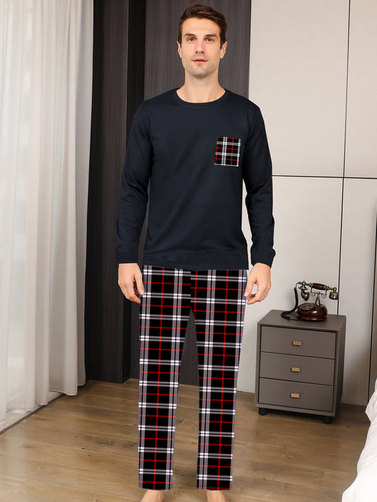 Ice Silk Men's Pajama Set