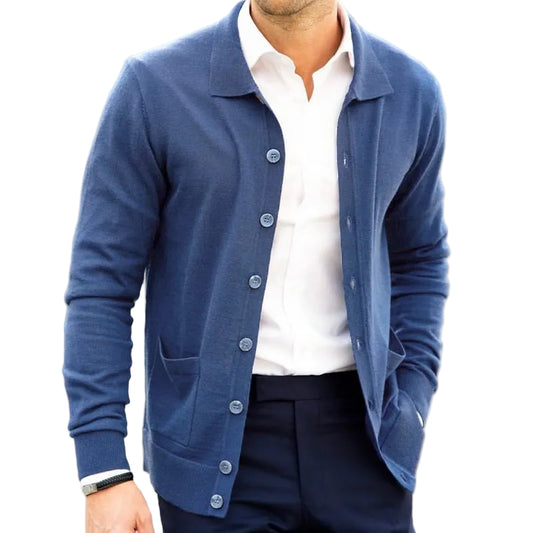 Loose Slim Single-breasted Sweater Coat