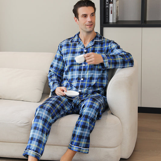 Ice Silk Men's Pajama Set
