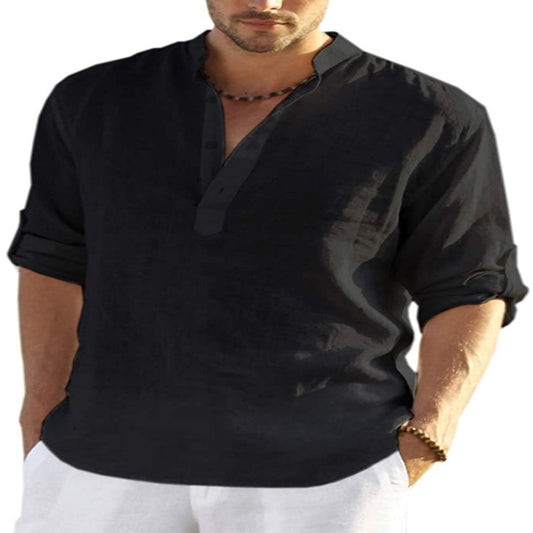Men's Turkish Cotton Linen Shirt