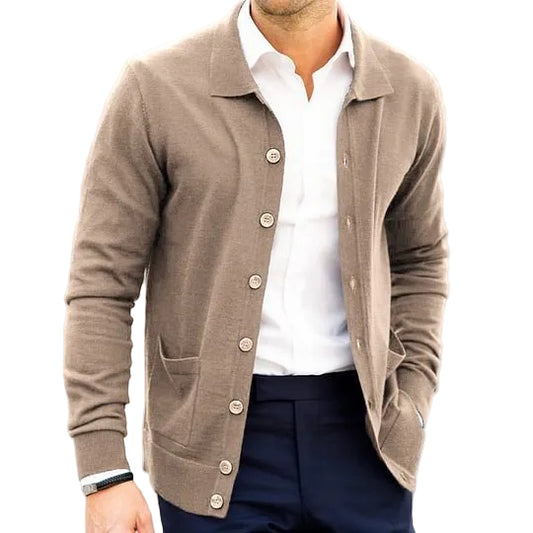 Loose Slim Single-breasted Sweater Coat