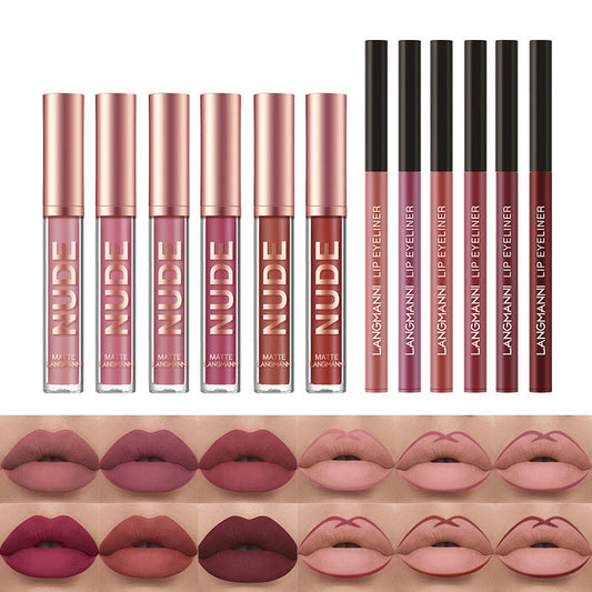 Lip Liner And Lipstick Makeup Set