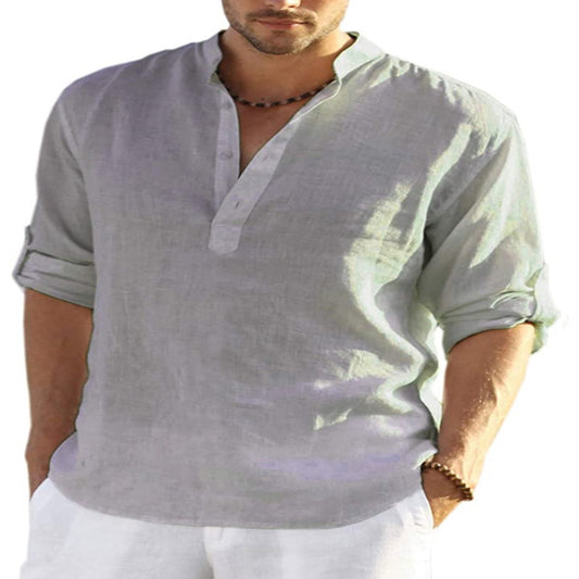 Men's Turkish Cotton Linen Shirt