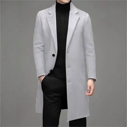 Men's Fashion Casual Slim-fit Woolen Coat