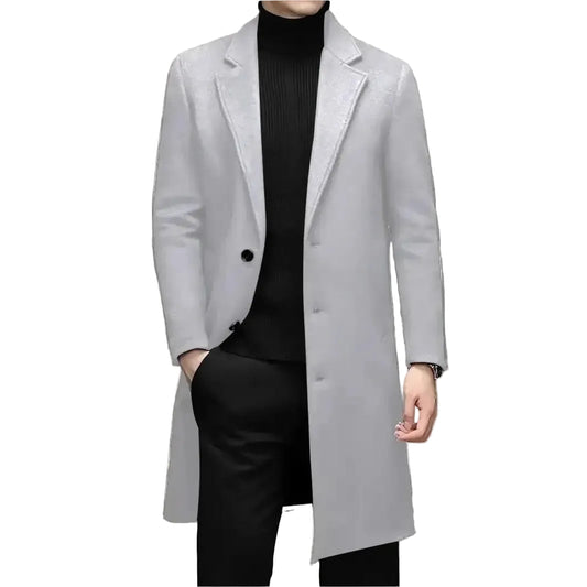 Men's Fashion Casual Slim-fit Woolen Coat