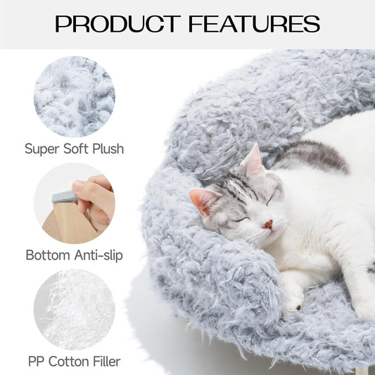 Elevated Cat Bed With Washable Cover