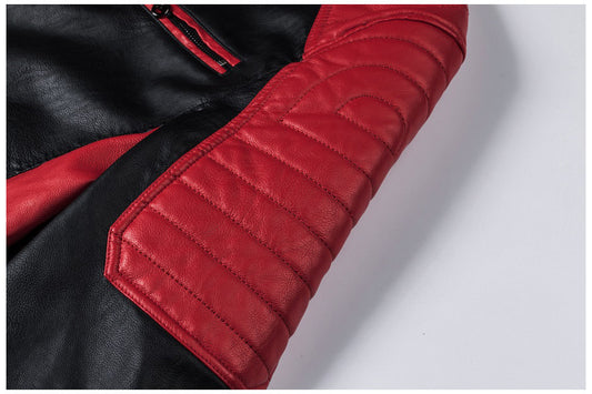 Motorcycle Stitching Leather Jacket