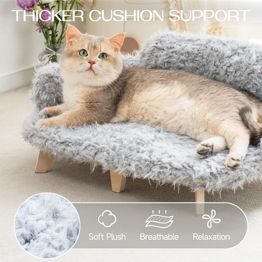 Elevated Cat Bed With Washable Cover