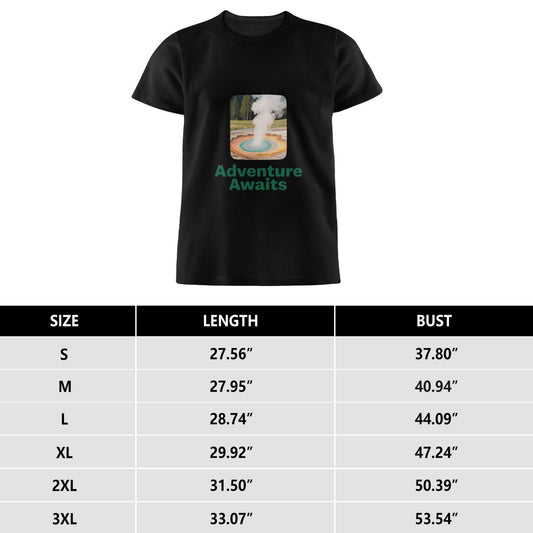Solid Color Printed Men's Pure Cotton T-shirt