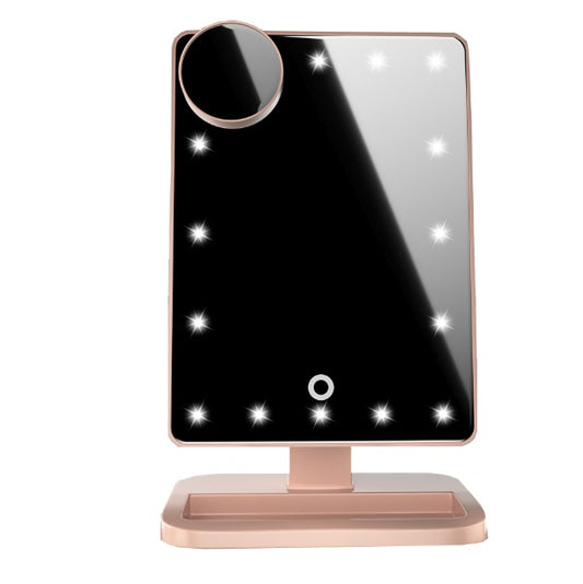 Touch Screen Makeup Mirror With 20 LED's