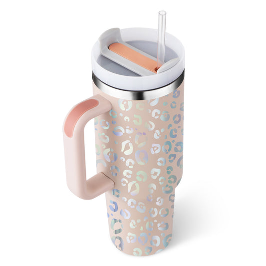 40 Oz Tumbler With Handle Straw