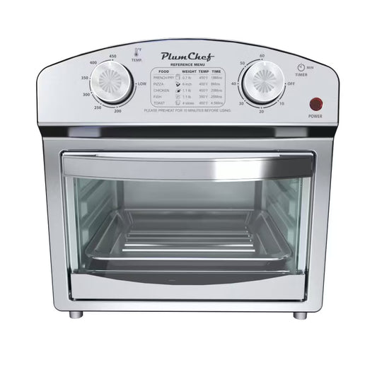 Classic Stainless Steel Air Fryer With Dual Knob Control