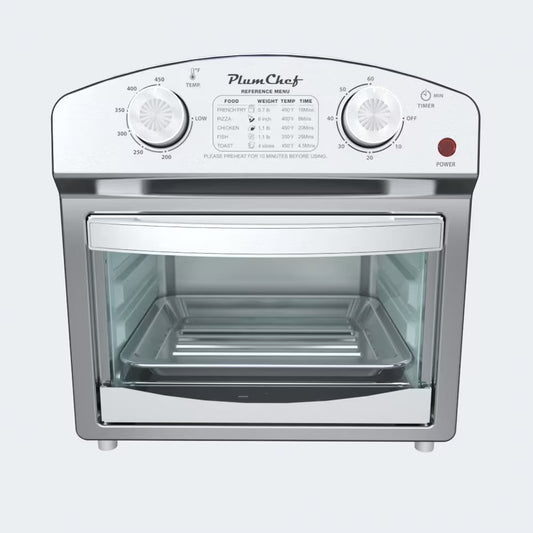 Classic Stainless Steel Air Fryer With Dual Knob Control