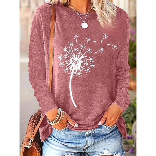 4 Packs Dandelion Graphic Tops