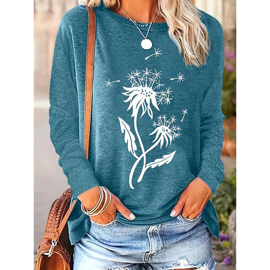 4 Packs Dandelion Graphic Tops