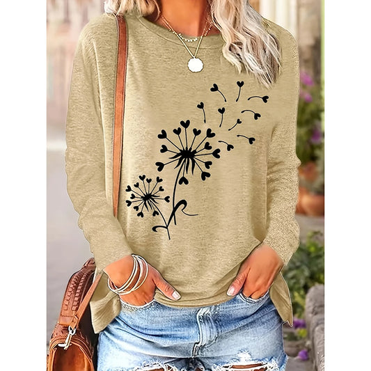 4 Packs Dandelion Graphic Tops