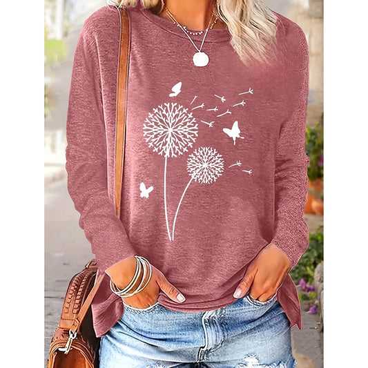 4 Packs Dandelion Graphic Tops