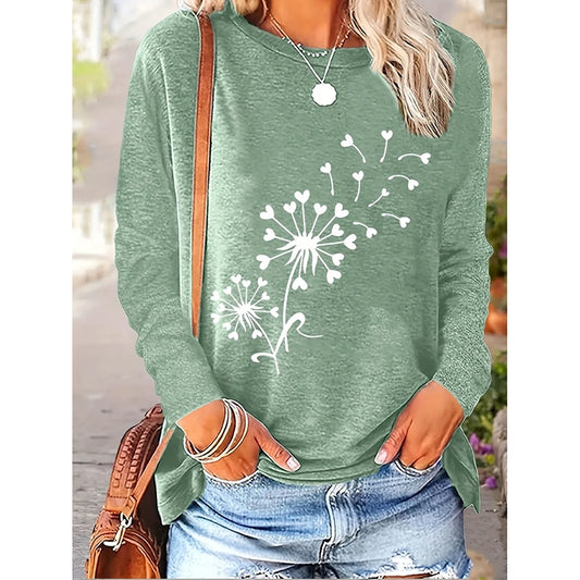 4 Packs Dandelion Graphic Tops